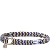 Pig & Hen - Rope Bracelets - navy - zand | zilver Vicious Vik